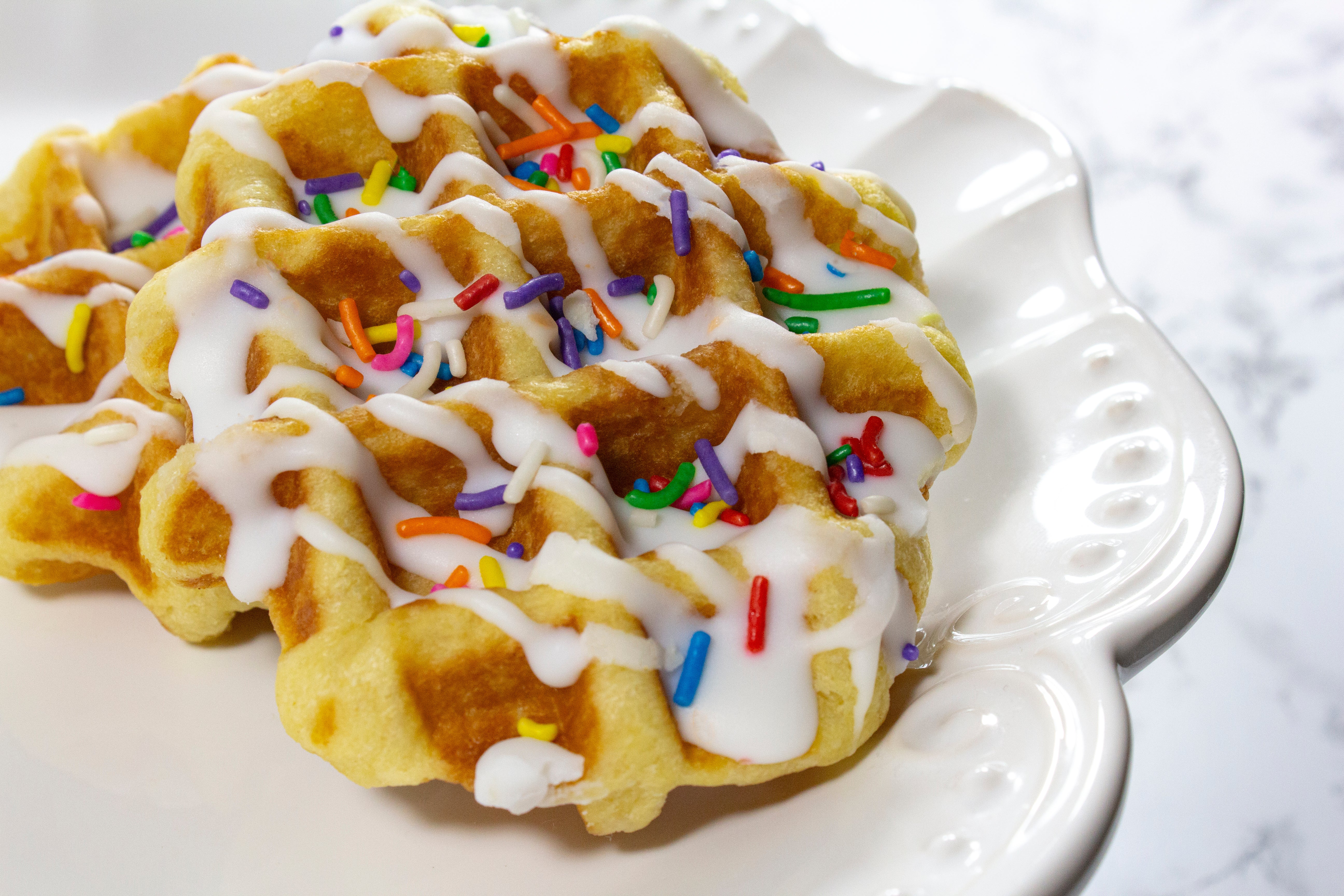 Sweet Walkin’ Wafel Drizzled Delight Birthday Cake