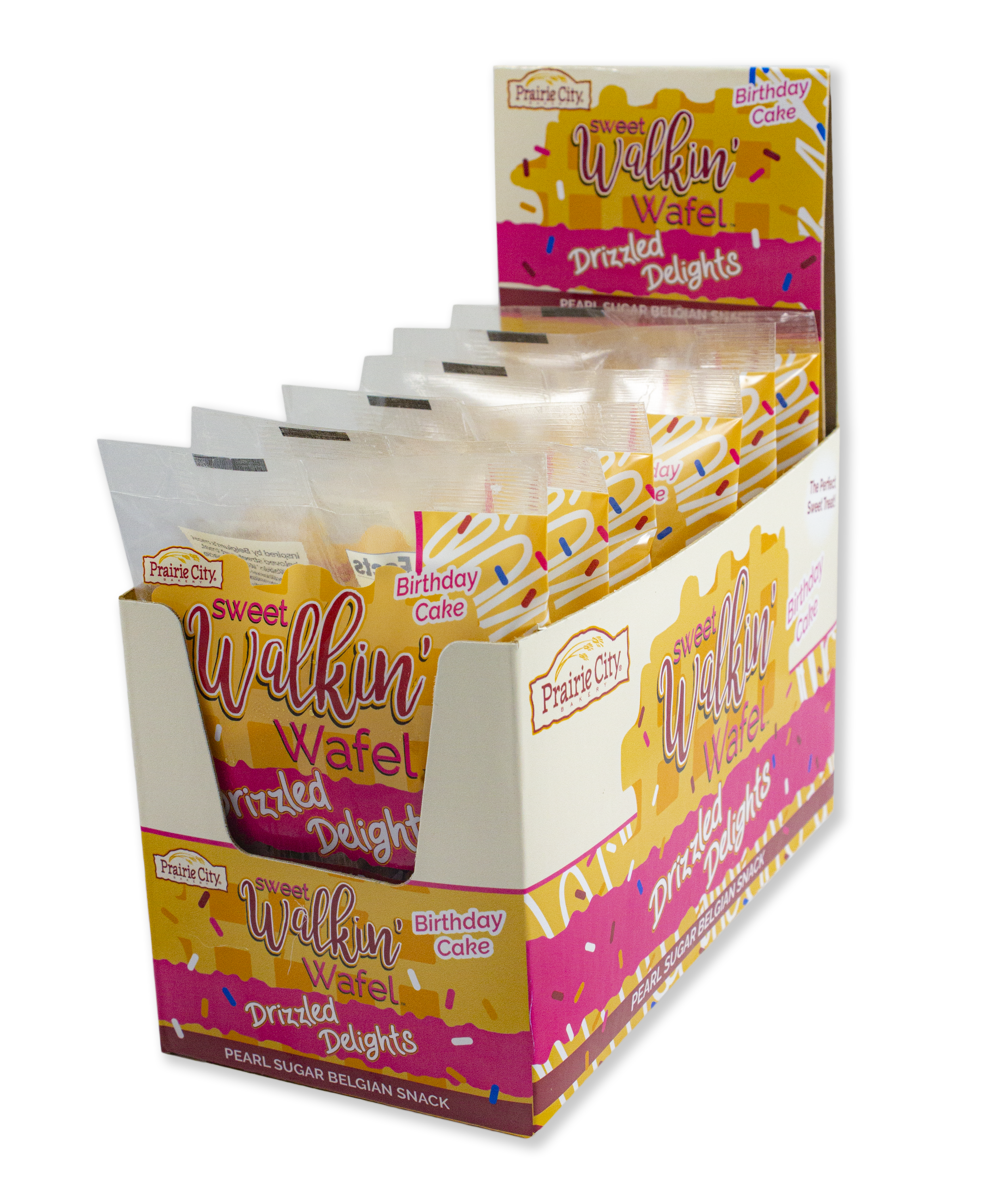 Sweet Walkin’ Wafel Drizzled Delight Birthday Cake