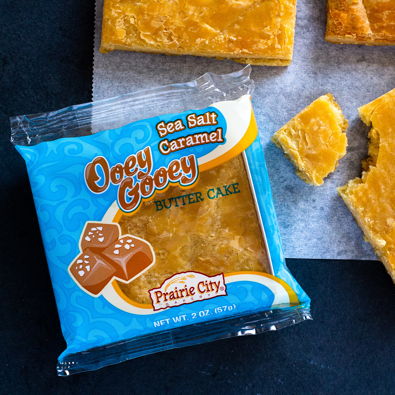 Ooey Gooey Butter Cake Sea Salt Caramel