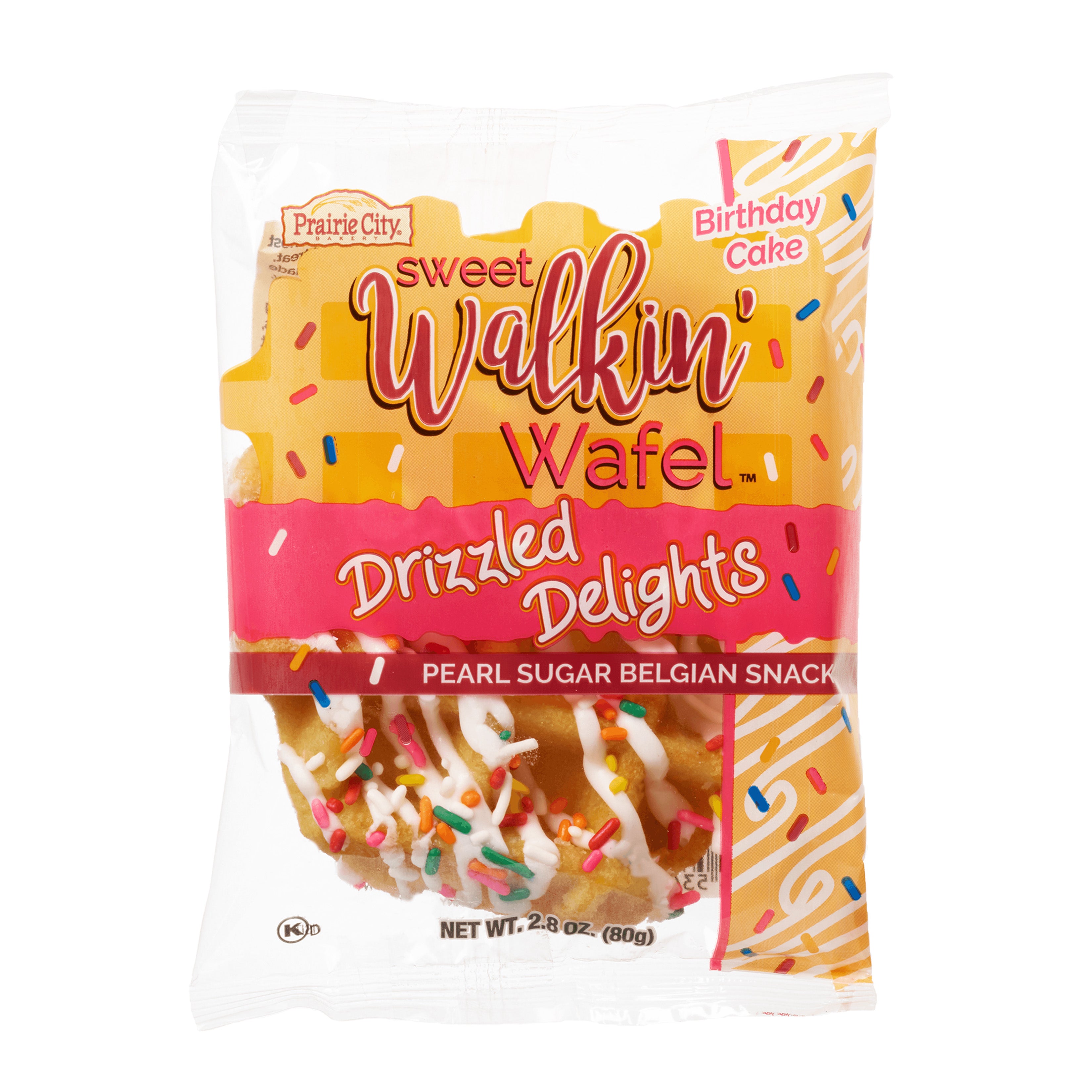 Sweet Walkin’ Wafel Drizzled Delight Birthday Cake