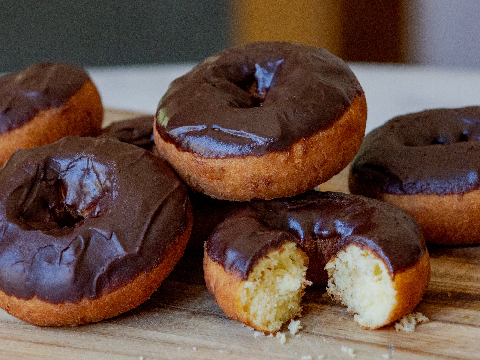 Chocolate Iced Cake Donut