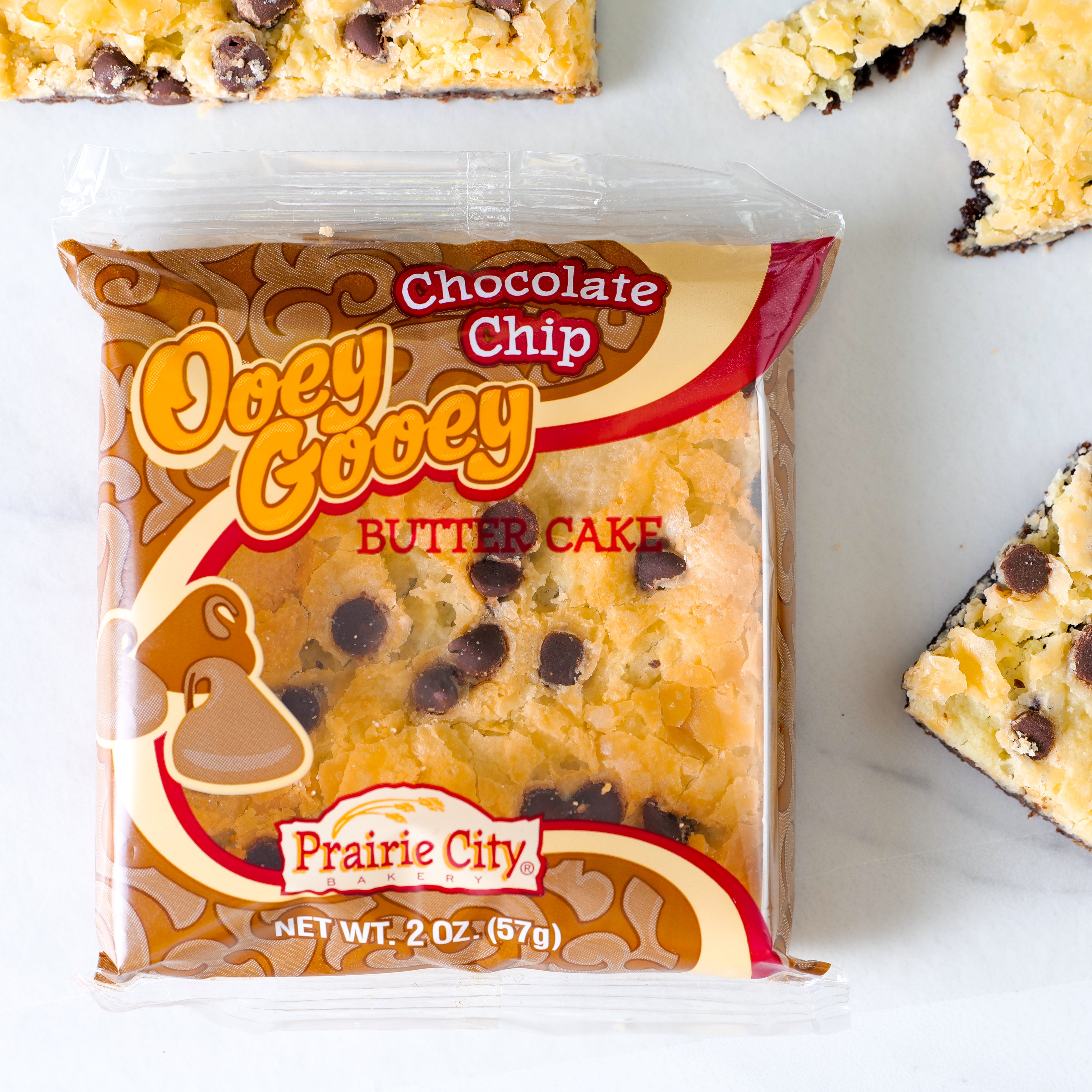 Ooey Gooey Butter Cake Chocolate Chip | Prairie City Bakery
